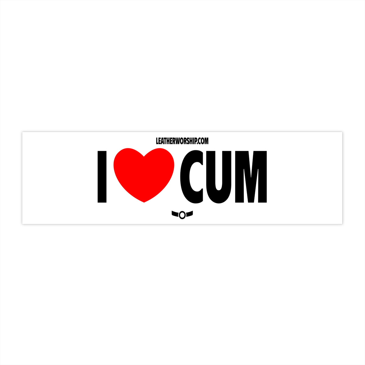 I Heart Cum Bumper Sticker