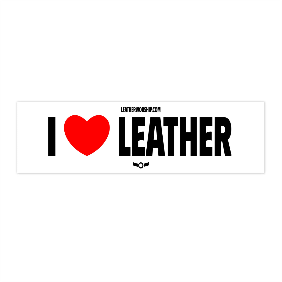 I Heart Leather Bumper Sticker