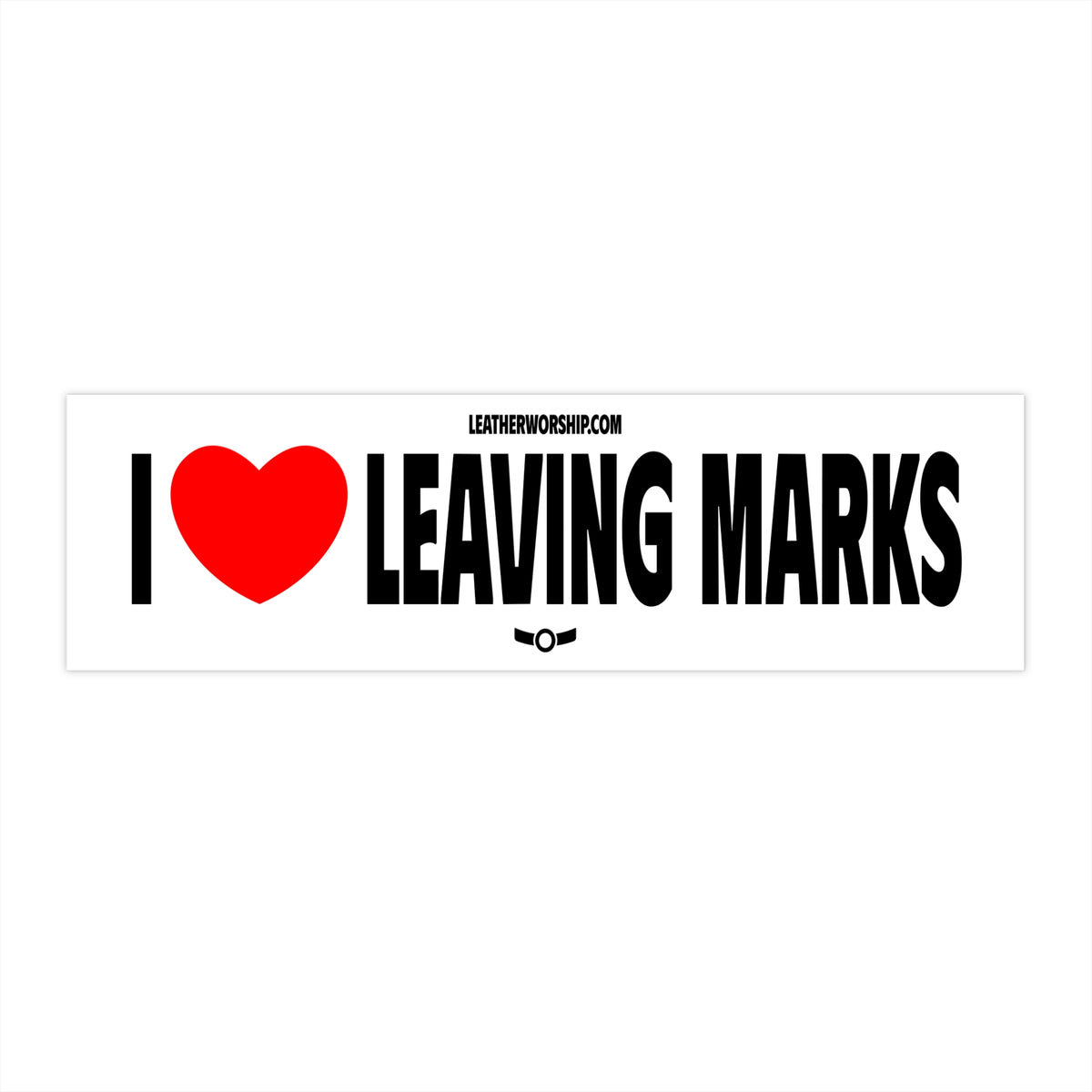 I Heart Leaving Marks Bumper Sticker