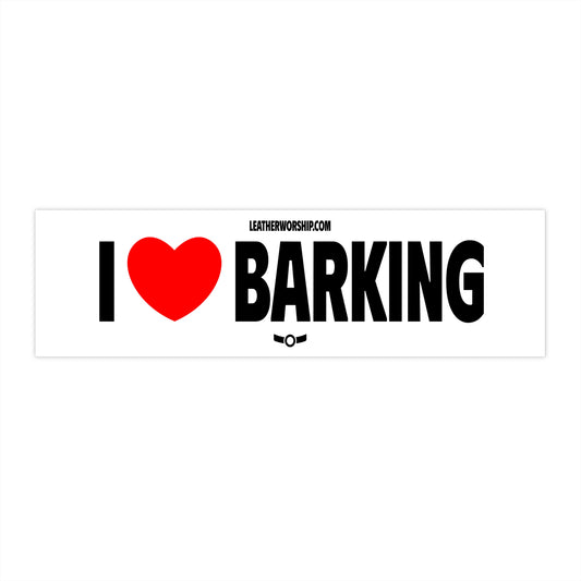I Heart Barking Bumper Sticker