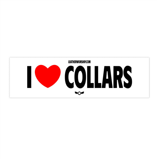I Heart Collars Bumper Sticker