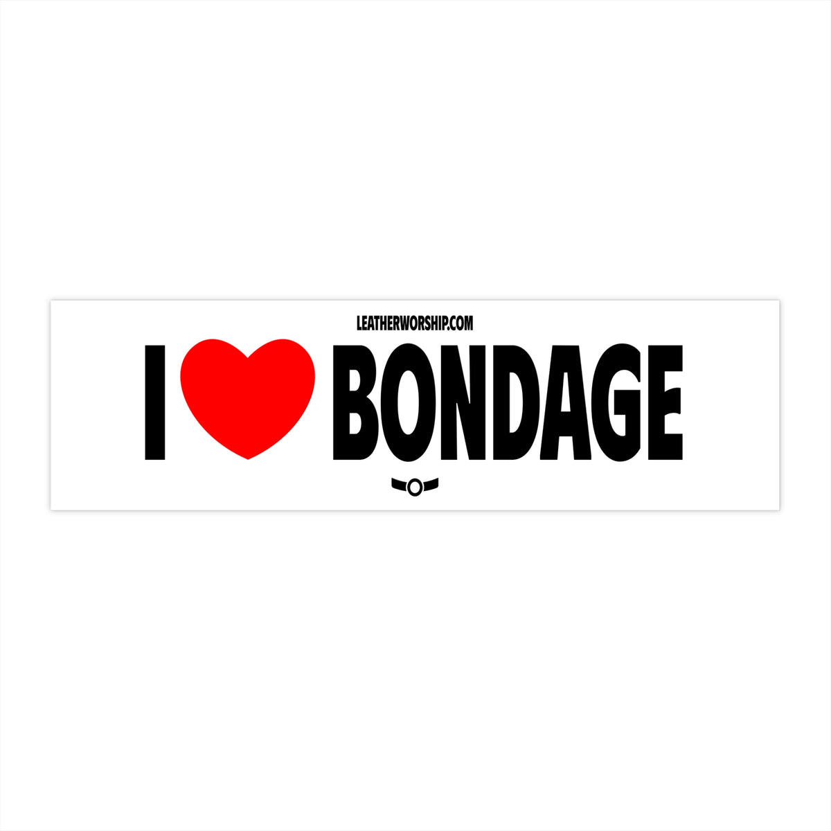 I Heart Bondage Bumper Sticker