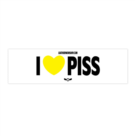I Heart Piss Bumper Sticker