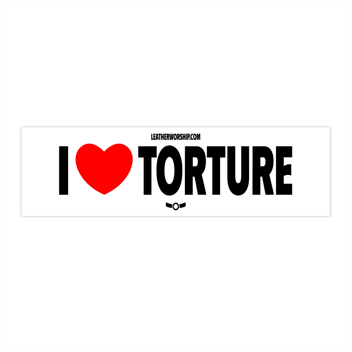I Heart Torture Bumper Sticker