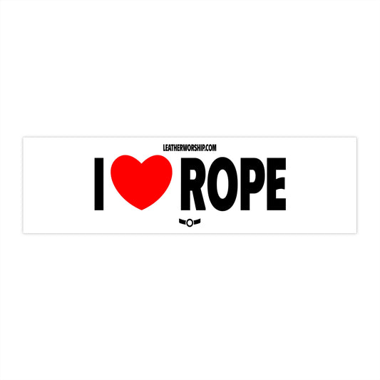 I Heart Rope Bumper Sticker