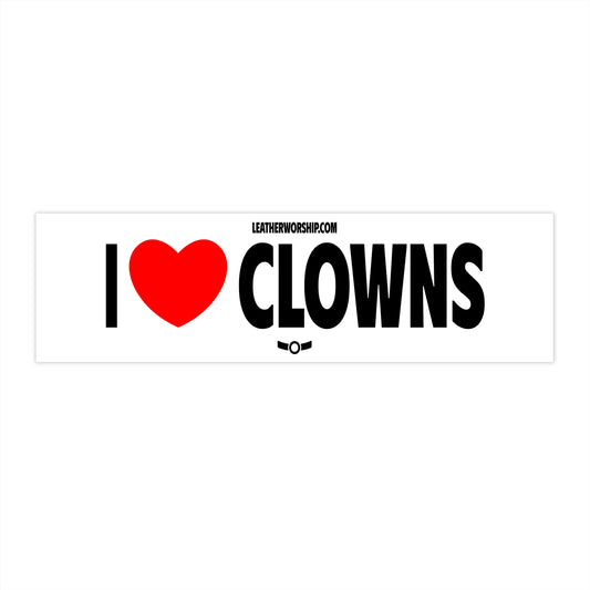 I Heart Clowns Bumper Sticker
