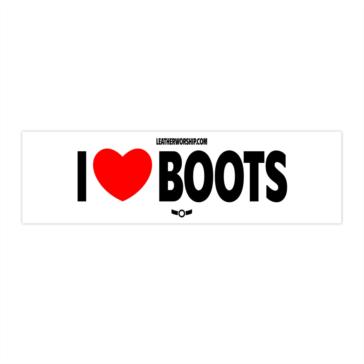 I Heart Boots Bumper Sticker